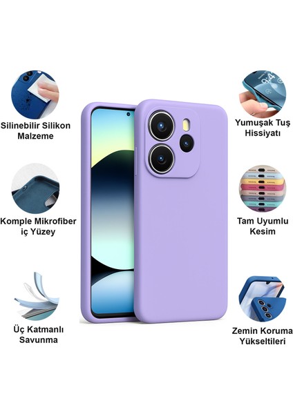 Xiaomi Redmi Note 14 4g Kılıf Lansman Premium Silinebilir Silikon fiyatları