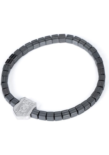 Gri Kare Hematit Doğal Taş Bileklik 4 mm Şık ve Zarif Takı fırsatları