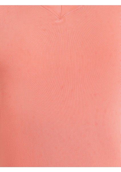 Yeni Sezon V Yaka Düz Kısa Kollu Kadın Tişört indirimleri