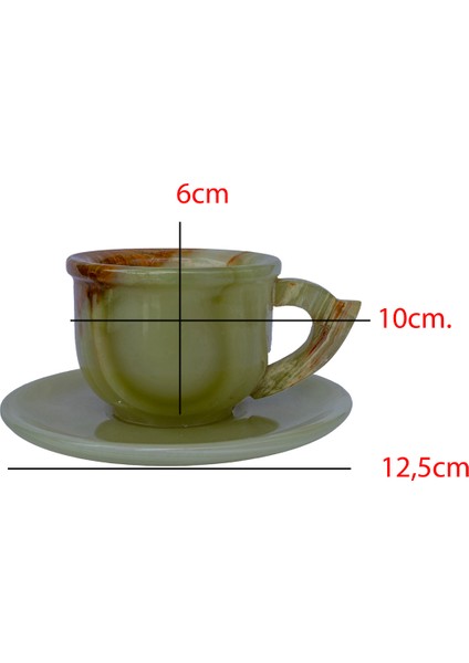 Doğal Oniks Taşı Türk Kahvesi Fincanı Takımı, Şık ve Özel Tasarım, Beyaz fırsatları