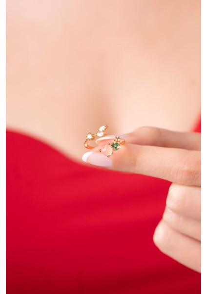 Renkli Ayarlanabilir Zarif Prenses Model Yüzük, Şık Takı Seçeneği fiyatları