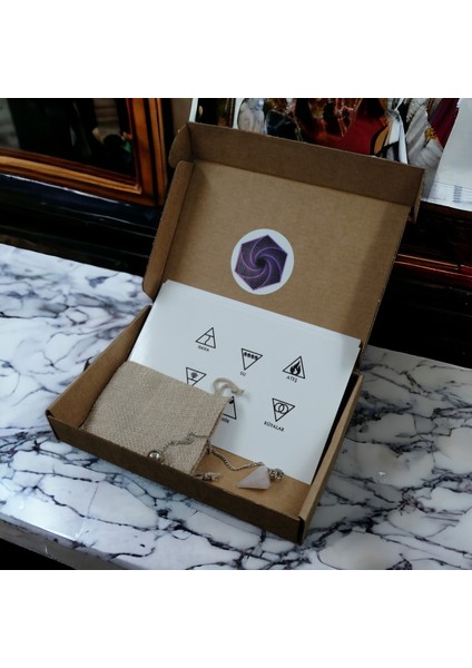 Pembe Kuvars Doğal Taş Pandül Tam Set Sarkaç, Enerji ve Şifa Kaynağı Güzellik. fırsatları