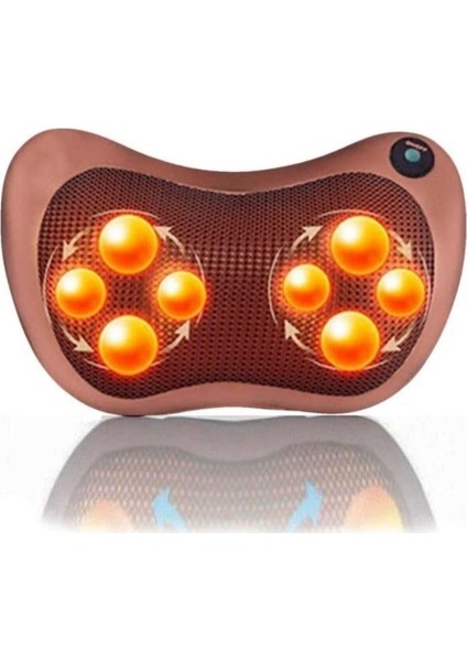 8'li Toplu Masaj Yastığı ile Rahatlatıcı Vücut ve Boyun Masajı Seti