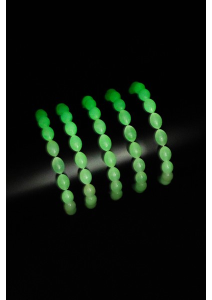 Parlayan Yeşil Kedigözü Toz Kehribar Bileklik Seti, 5'li Paket fırsatları