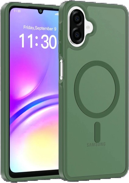 Samsung Galaxy A07 Jota Magsafe Kapak - Koyu Yeşil