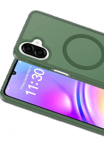 Samsung Galaxy A07 Jota Magsafe Kapak - Koyu Yeşil modelleri