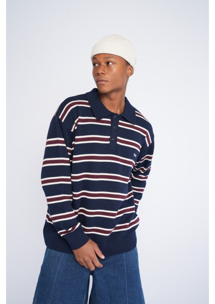 Polo Yaka Desenli Triko Kazak fiyatları