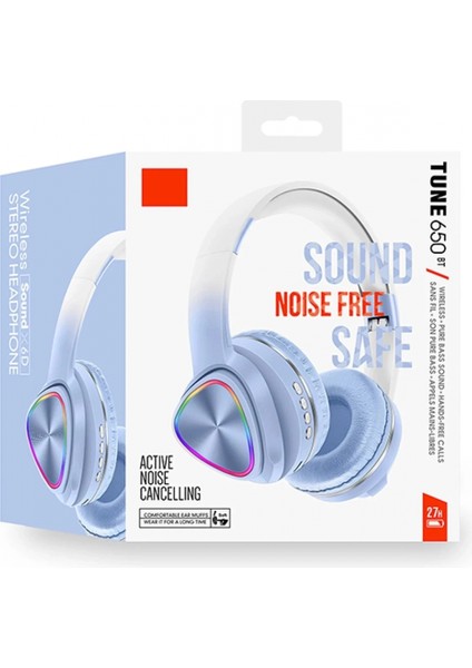 Tune 650 Bt Rgb Kablosuz Kafaüstü Kulaklık - Mavi fiyatları