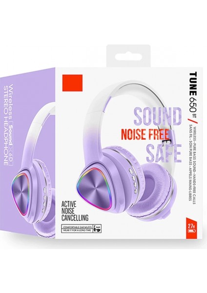 Tune 650 Bt Rgb Kablosuz Kafaüstü Kulaklık - Lila modelleri