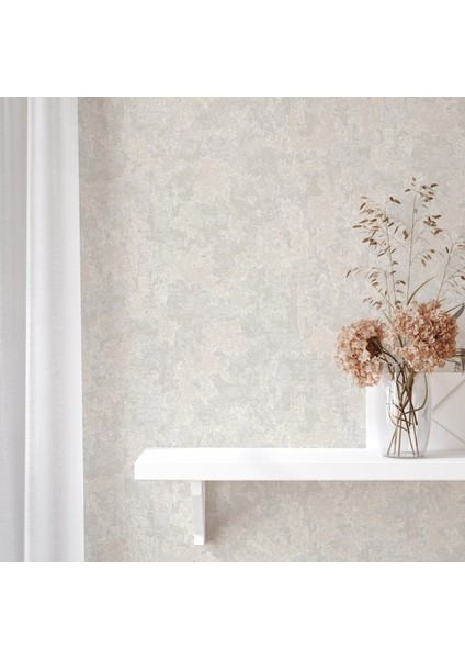 Doğal Taş Desenli Non-Woven Vinil Kaplı Duvar Kağıdı Bej Renk fiyatları