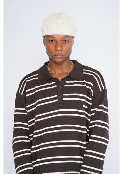 Polo Yaka Desenli Triko Kazak fiyatları