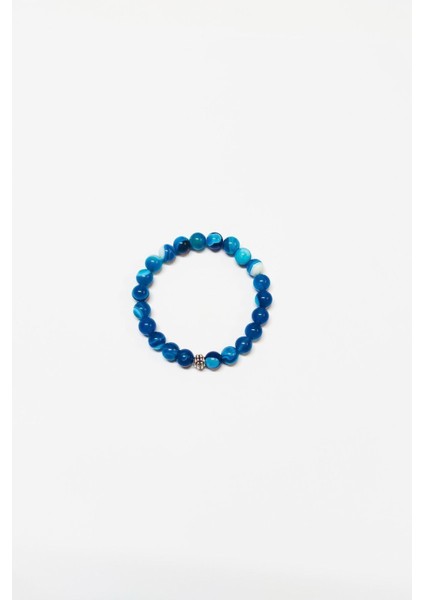 8 mm Doğaltaş Mavi Akik Bileklik, Şık ve Enerjik Takı Seçeneği modelleri