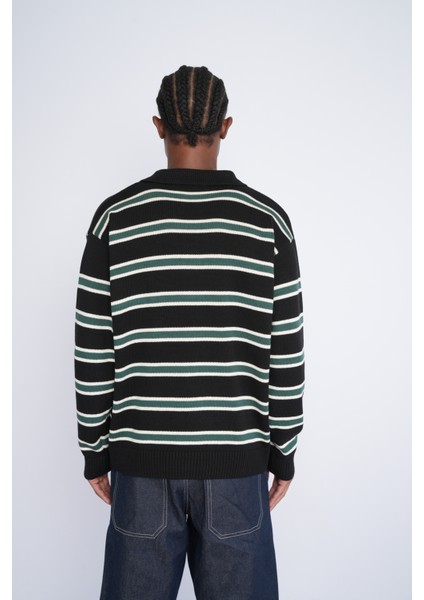 Polo Yaka Desenli Triko Kazak fırsatları