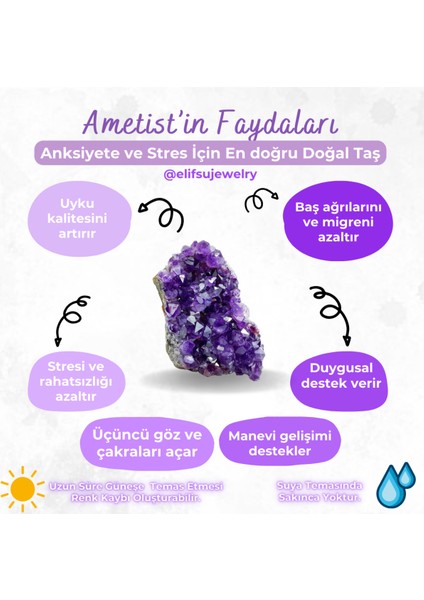 Mor Ametist Doğal Taş Bileklik, Şık ve Enerji Dolu Takı Seçeneği modelleri
