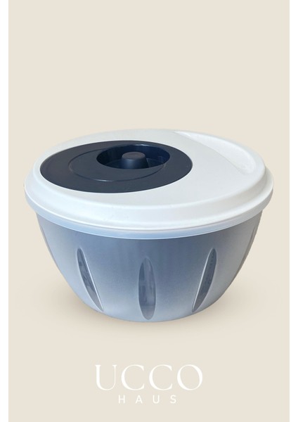 Indigo Pratik Salata Kurutucu Sebze Kurutma Kabı Süzgeçli Dönme Mekanizmalı Mutfak Yardımcısı modelleri