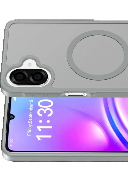 Samsung Galaxy A07 Jota Magsafe Kapak - Titan Gri modelleri