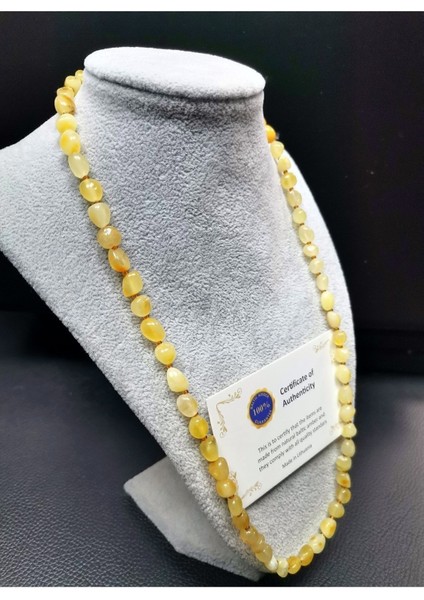 Kehribar Damla Kolye, Orijinal ve Sertifikalı, Şık ve Zarif Tasarım, Kadın ve Erkek Için modelleri