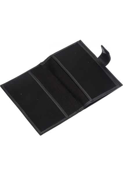 Hakiki Eskitme Deri Patlı ve Bol Kart Bölmeli Unisex Portföy Cüzdan - Antrasit modelleri