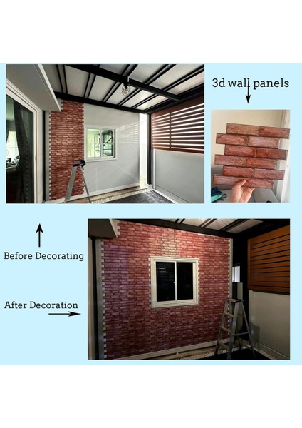 30X30CM 6'lı Renkli 3D Yapışkan Duvar Kaplama, Mutfak ve Banyo Için Ideal fırsatları