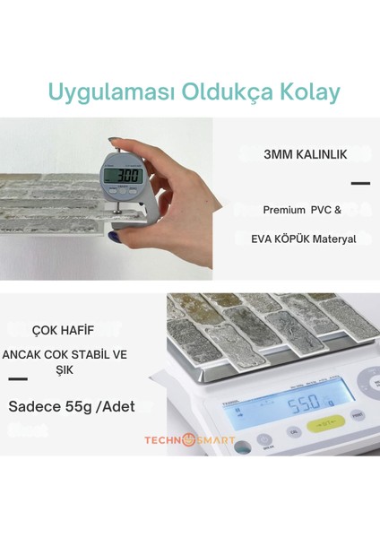 30X30CM 6'lı Renkli 3D Yapışkan Duvar Kaplama, Mutfak ve Banyo Için Ideal