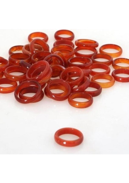 Kırmızı Akik Yüzük, 25'li Paket, Hac ve Umre Dağıtım Için Uygun