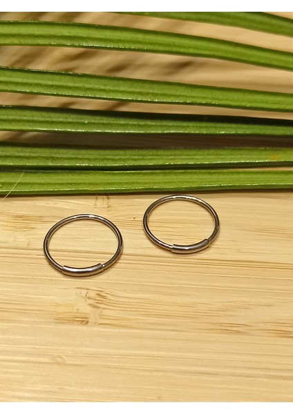 Gümüş Renk Halka Unisex Çelik Küpe fiyatları