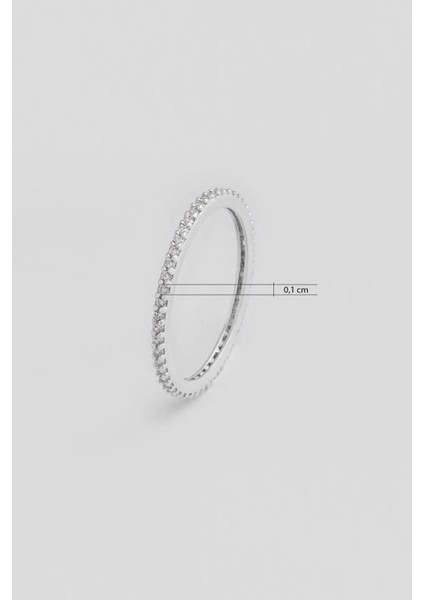 Parlak Beyaz Taşlı 18 Ayar Altın Kaplama Gümüş Tamtur Yüzük modelleri