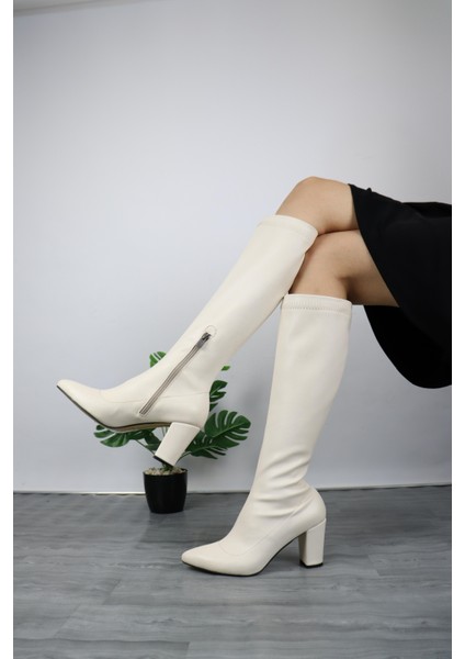 Kadın Kalın Topuk Streç Çizme fiyatları