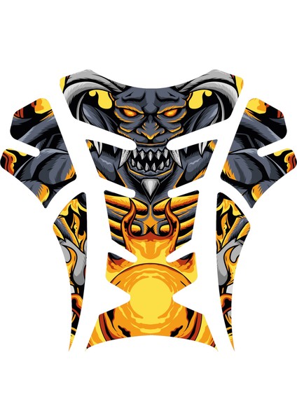 Motosiklet Depo Tank Pad ve Çamurluk Sticker Seti | 3D Kabartmalı Uv Dtf Kaliteli Koruyucu Sticker | Tüm Motor Modellerine Uyumlu