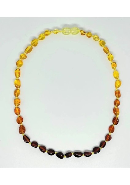 Turuncu Damla Kehribar Kolye 46CM, Şık ve Zarif Takı fiyatları