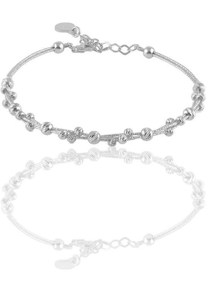 Gümüş Rodyumlu Dorica Toplu Bilezik, Şık ve Dayanıklı Takı Seçeneği