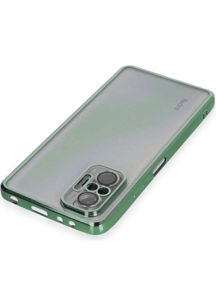Xiaomi Redmi Note 10 Pro Kılıf Lensli Silikon - Yeşil modelleri