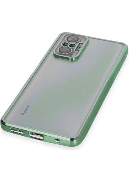Xiaomi Redmi Note 10 Pro Kılıf Lensli Silikon - Yeşil fırsatları