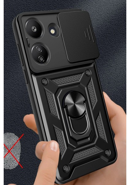 Xiaomi Redmi 13C Kılıf Pars Lens Yüzüklü Silikon - Lacivert fiyatları