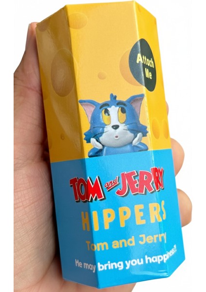 Tom And Jerry Hippers Kılıf Süsü Yapışkanlı (Rastgele 1 Model Gönderilir) Sevimli Figür Blind Kutu