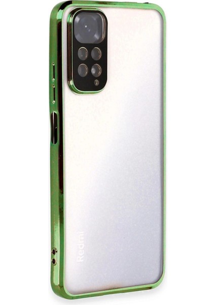 Xiaomi Redmi Note 11 Kılıf Lensli Silikon - Yeşil