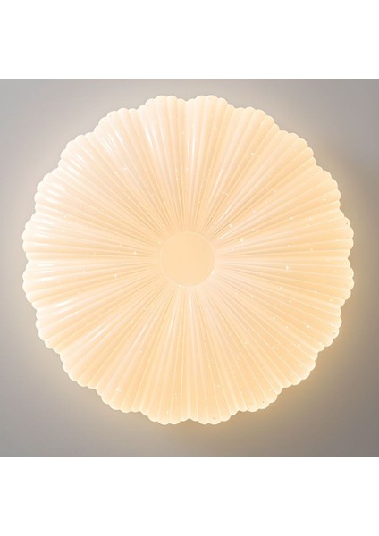 Modern 52 cm Büyük Boy 3 Renk Plafonyer LED Avize, Şık ve Estetik Aydınlatma Sağlar.