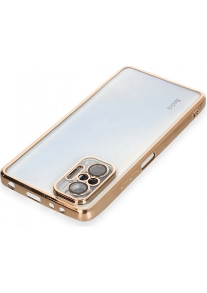 Xiaomi Redmi Note 10 Pro Kılıf Lensli Silikon - Gold fırsatları