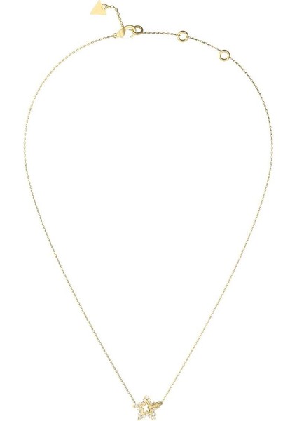 Şık Yıldız Kadın Kolyesi, Altın Kaplama, Zarif Takı Tarzı