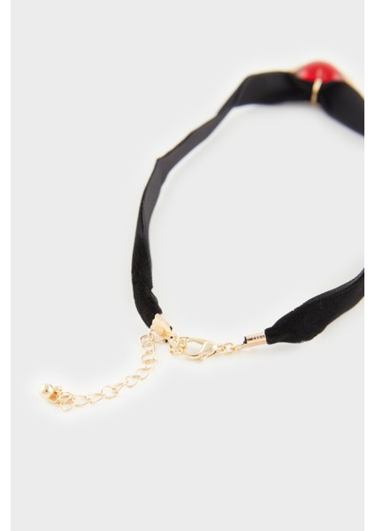 Mor Renkli Kadın Kalp Detaylı Şık Kolye E4065AXNS modelleri