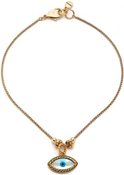 Altın Kaplama Göz Zincir Kolye, Şık ve Zarif Takı Tasarımı fiyatları