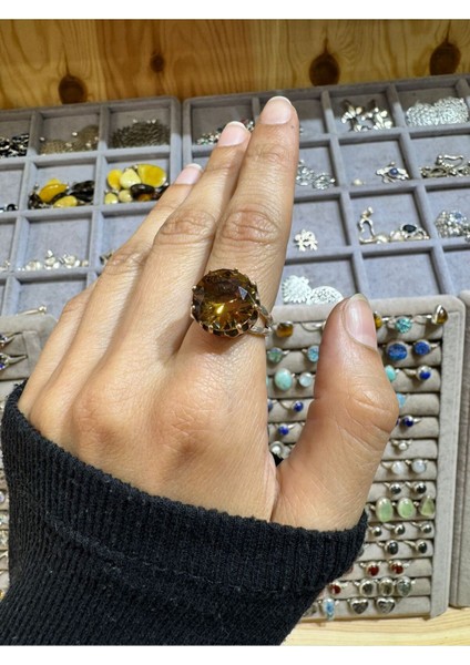 Doğal Zultanit Taşlı Zarif Yüzük, Şıklığın ve Doğallığın Buluşması indirimleri