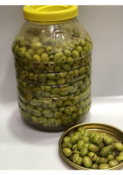 Organik Taze Iri Yeşil Zeytin 5 kg Bidon, Doğal ve Sağlıklı Seçenek