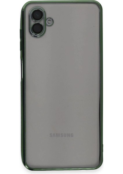 Samsung Galaxy A04 Kılıf Lensli Silikon - Yeşil fiyatları