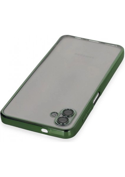 Samsung Galaxy A04 Kılıf Lensli Silikon - Yeşil modelleri