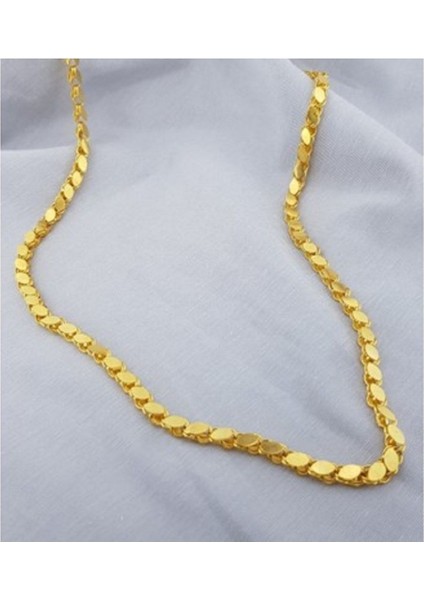 Parlak Pullu Arpa Zincir 60 cm Şık ve Zarif Takı Aksesuarı