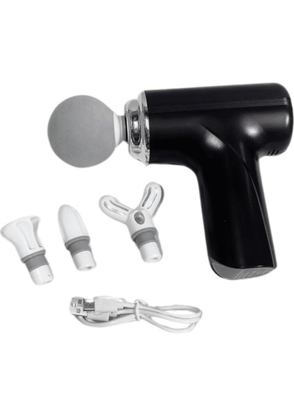 Mini Tam Vücut Masaj Tabancası, Boyun, Omuzlar, Sırt, Siyah