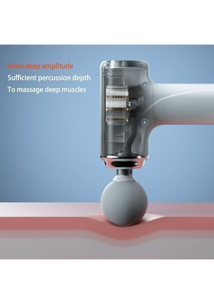 Mini Tam Vücut Masaj Tabancası, Boyun, Omuzlar, Sırt, Siyah