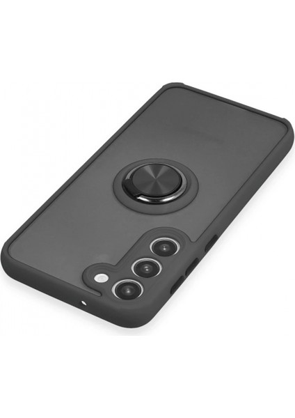 Samsung Galaxy S23 Plus Kılıf Montreal Yüzüklü Silikon Kapak - Siyah fırsatları