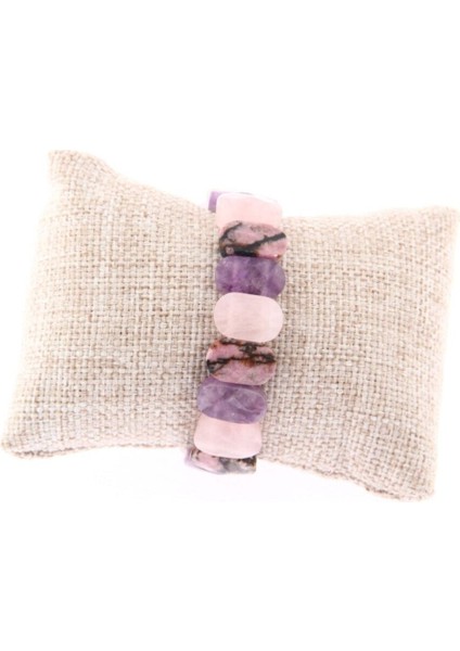 Doğal Taş Roleks Bileklik, Ametist, Rodo­nit, Pembe Kuvars, Şık ve Zarif Tasarım fiyatları